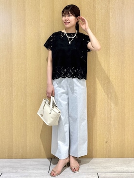 「UNTITLED（アンタイトル）のアイテム（シャツ/ブラウス）」を使った、nanaさん（レディース・163cm）の秋コーディネート