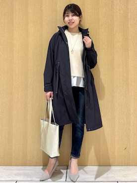 「tk.TAKEO KIKUCHI（ティーケータケオキクチ）のアイテム（ジャケット/アウター）」を使った、nanaさん（レディース・163cm）の冬コーディネート