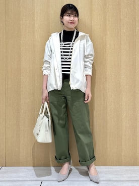 「UNTITLED（アンタイトル）のアイテム（ブルゾン）」を使った、nanaさん（レディース・163cm）の春コーディネート