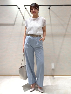 「UNTITLED（アンタイトル）のアイテム（シャツ/ブラウス）」を使った、nanaさん（レディース・163cm）の秋コーディネート
