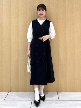 「UNTITLED（アンタイトル）のアイテム（アクセサリー）」を使った、nanaさん（レディース・163cm）の秋コーディネート