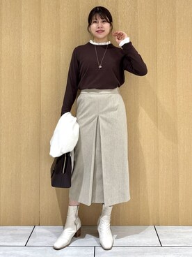 nanaさん（レディース・163cm）の冬コーディネート