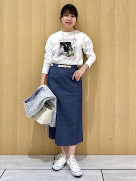 「UNTITLED（アンタイトル）のアイテム（ブルゾン）」を使った、nanaさん（レディース・163cm）の冬コーディネート