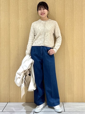 「UNTITLED（アンタイトル）のアイテム（ブルゾン）」を使った、nanaさん（レディース・163cm）の冬コーディネート