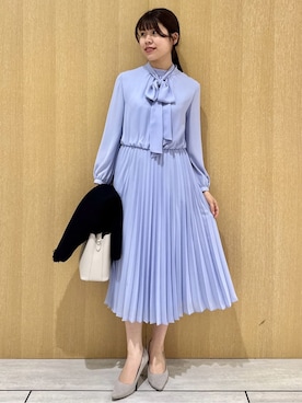 「UNTITLED（アンタイトル）のアイテム（ワンピース/ドレス）」を使った、nanaさん（レディース・163cm）の冬コーディネート