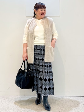 「Reflect（リフレクト）のアイテム（トップス）」を使った、kimmyさん（レディース・153cm）の秋コーディネート