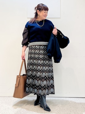 「Reflect（リフレクト）のアイテム（トップス）」を使った、kimmyさん（レディース・153cm）の秋コーディネート