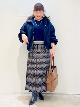 「Reflect（リフレクト）のアイテム」を使った、kimmyさん（レディース・153cm）の秋コーディネート