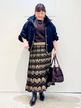 「Reflect（リフレクト）のアイテム」を使った、kimmyさん（レディース・153cm）の秋コーディネート
