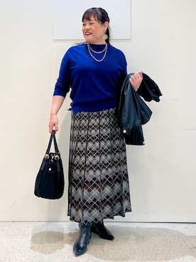 「Reflect（リフレクト）のアイテム（ブルゾン）」を使った、kimmyさん（レディース・153cm）の秋コーディネート