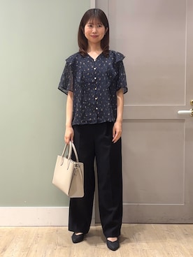 「grove（グローブ）のアイテム」を使った、しばみさん（レディース・157cm）の春コーディネート