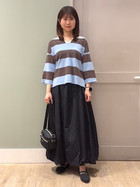 「Lee（リー）のアイテム（バッグ）」を使った、しばみさん（レディース・157cm）の春コーディネート