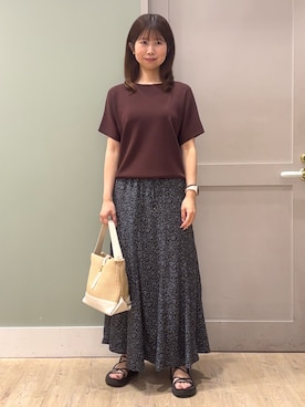 「grove（グローブ）のアイテム」を使った、しばみさん（レディース・157cm）の夏コーディネート