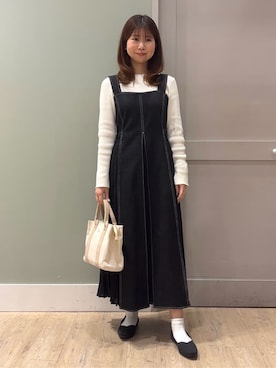 「Lee（リー）のアイテム（バッグ）」を使った、しばみさん（レディース・157cm）の春コーディネート