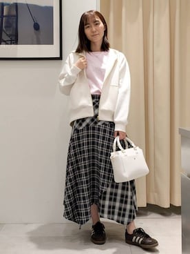 「COCUE（コキュ）のアイテム」を使った、なめさん（レディース・159cm）の春コーディネート