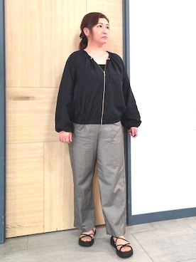 「grove（グローブ）のアイテム」を使った、にゃみさん（レディース・159cm）の夏コーディネート