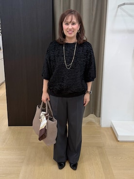 「UNTITLED（アンタイトル）のアイテム（アクセサリー）」を使った、Keiさん（レディース・150cm）の秋コーディネート