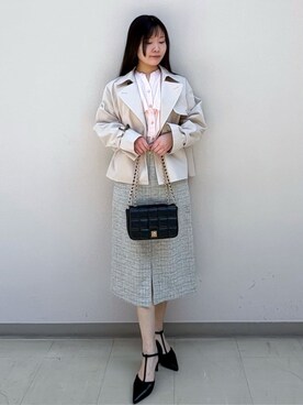 「index（インデックス）のアイテム（バッグ）」を使った、Izuさん（レディース・155cm）の春コーディネート