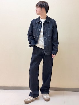 「TAKEO KIKUCHI（タケオキクチ）のアイテム（パンツ）」を使った、nerさん（メンズ・166cm）の春コーディネート