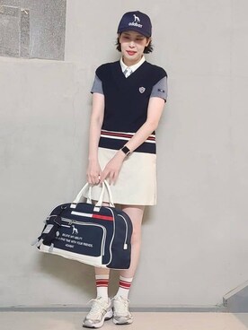 「adabat（アダバット）のアイテム」を使った、yumiさん（レディース・165cm）の春コーディネート
