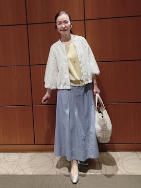 「Reflect（リフレクト）のアイテム（ブルゾン）」を使った、Kさん（レディース・162cm）の春コーディネート