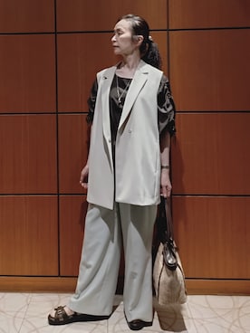 「Reflect（リフレクト）のアイテム（アクセサリー）」を使った、Kさん（レディース・162cm）の春コーディネート