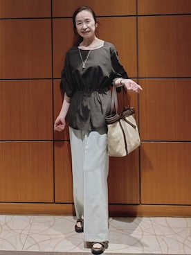 「Reflect（リフレクト）のアイテム（アクセサリー）」を使った、Kさん（レディース・162cm）の春コーディネート