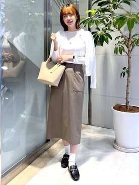 「SOUP（スープ）のアイテム（トップス）」を使った、yukaさん（レディース・170cm）の春コーディネート