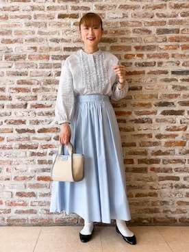 「SOUP（スープ）のアイテム」を使った、Yasucoさん（レディース・163cm）の春コーディネート