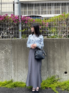 「MICHAEL KORS（マイケルコース）のアイテム（バッグ）」を使った、Sashaさん（レディース・160cm）の春コーディネート