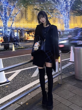 Sashaさん（レディース・161cm）の冬コーディネート