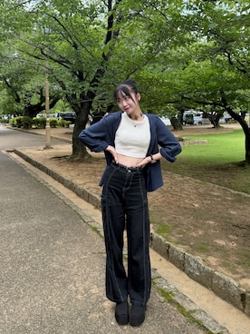 「Lattice（Lattice）のアイテム」を使った、Sashaさん（レディース・160cm）の夏コーディネート