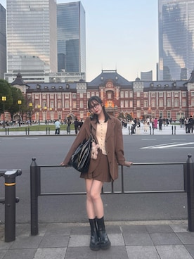 「agnes b.（アニエスベー）のアイテム」を使った、Sashaさん（レディース・160cm）の春コーディネート