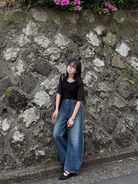 「forksy.（フォルクシー）のアイテム」を使った、Sashaさん（レディース・160cm）の春コーディネート