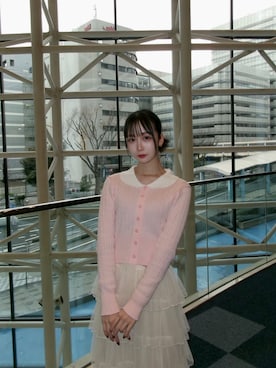 「CLEA（クレア）のアイテム」を使った、Sashaさん（レディース・160cm）の冬コーディネート