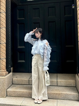 「LibertyDoll（リバティードール）のアイテム」を使った、Sashaさん（レディース・160cm）の春コーディネート