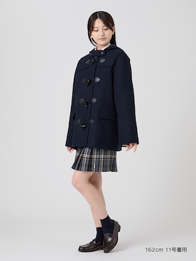 「アイテム（ダッフルコート、ブルー系）」を使った、EASTBOY 2さん（レディース・162cm）の秋コーディネート