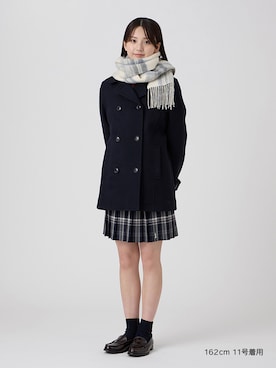 「アイテム（ダッフルコート、ブルー系）」を使った、EASTBOY 2さん（レディース・162cm）の秋コーディネート