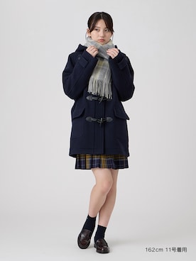 「アイテム（ダッフルコート、ブルー系）」を使った、EASTBOY 2さん（レディース・162cm）の秋コーディネート