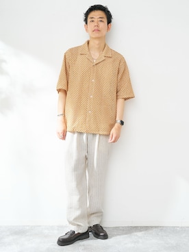 「B.C STOCK（ベーセーストック）のアイテム」を使った、JIMINさん（メンズ・177cm）の夏コーディネート