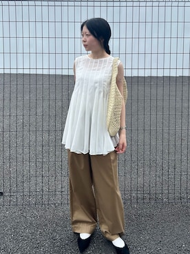 「B.C STOCK（ベーセーストック）のアイテム」を使った、suzuさん（レディース・158cm）の夏コーディネート