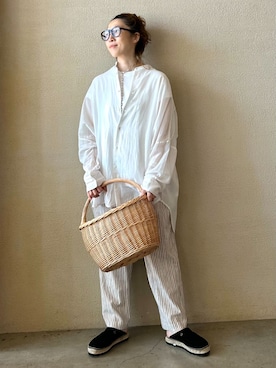 「JOURNAL STANDARD LUXE（ジャーナルスタンダード　ラックス）のアイテム」を使った、OEさん（レディース・161cm）の夏コーディネート
