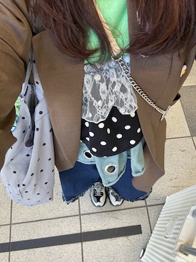 「CAMPER（カンペール）のアイテム」を使った、mizuponさん（レディース・153cm）の春コーディネート