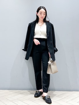 「CAMINANDO（カミナンド）のアイテム」を使った、chikaさん（レディース・154cm）の冬コーディネート