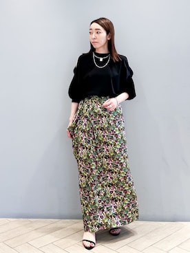 「Luv Aj（ラブエージェー）のアイテム」を使った、chikaさん（レディース・154cm）の春コーディネート