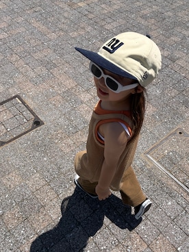 「OMNES（オムネス）のアイテム」を使った、futagoさん（キッズ・110cm）の夏コーディネート