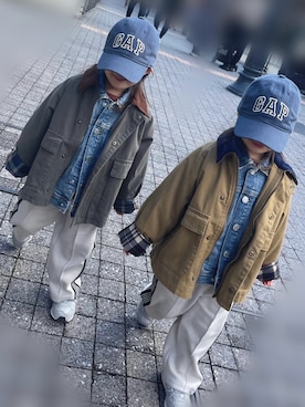 「MARKEY'S（マーキーズ）のアイテム」を使った、futagoさん（キッズ・100cm）の冬コーディネート