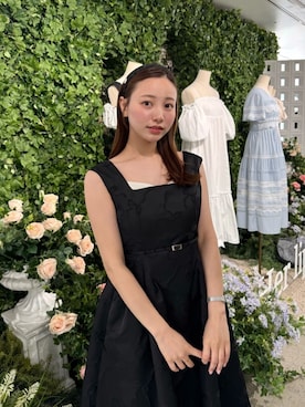 「Her lip to（ハーリップトゥー）のアイテム（ワンピース）」を使った、Her lip toさん（レディース・157cm）の春コーディネート