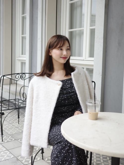 Capucine Bloom Sleeve Chiffon Dress（ワンピース）｜Her lip to