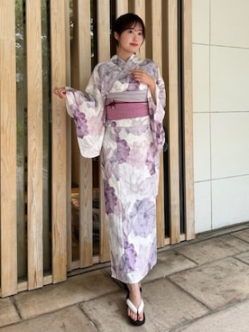 「アイテム（浴衣）」を使った、Her lip toさん（レディース・167cm）の春コーディネート